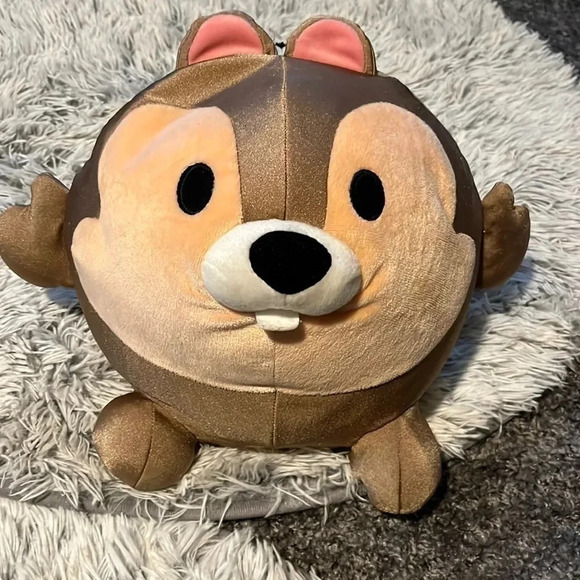 ROUND stuffed Chip N Dale - Picture 1 of 4